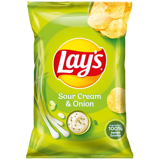 Lay's Sour Creme & Onion 150g  MHD: 22.09.2024