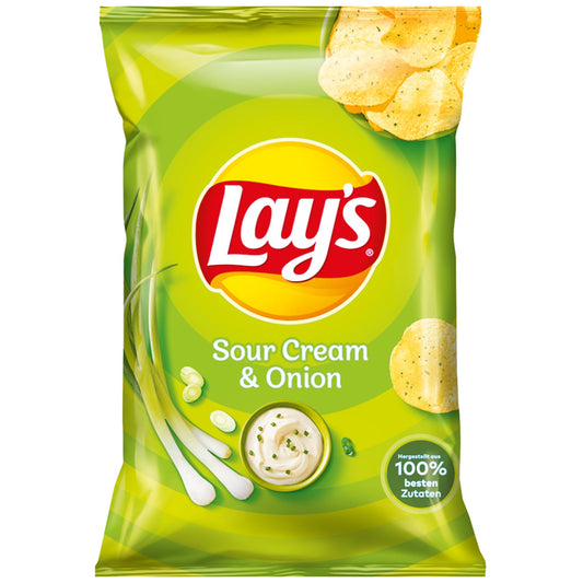 Lay's Sour Creme & Onion 150g  MHD:07.12.2025
