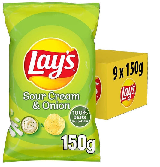 Lay's Sour Creme & Onion 150g  MHD: 09.2024