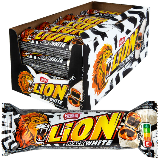 Lion Black&White Schokoriegel 24x 42g MHD: 02.2026