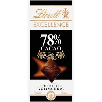 Lindt Excellence 78% 100 g MHD: 01.2025