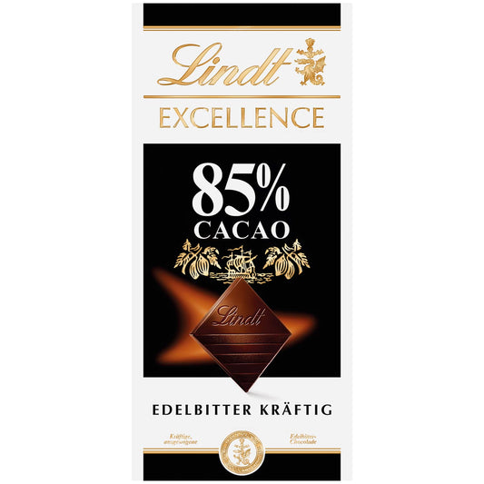 Lindt Excellence 85% Cacao Edelbitter Kräftig Tafel 100g MHD:31.12.2025