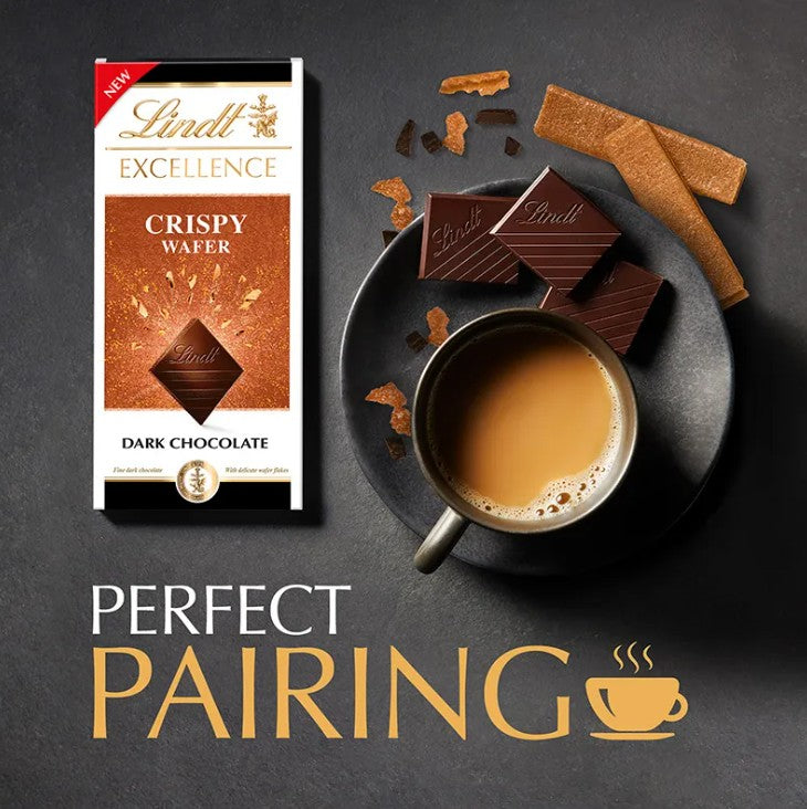 Lindt EXCELLENCE Dark Chocolate Crispy Wafer 