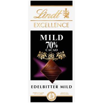 Lindt Excellence Mild 70% Cacao 100 g MHD:01.2025