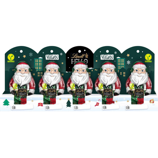 Lindt Hello Vegan Mini-Santa 5x10g