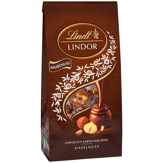 Lindt Lindor Kugeln Vollmilch Haselnuss 137g MHD: 31.11.2024