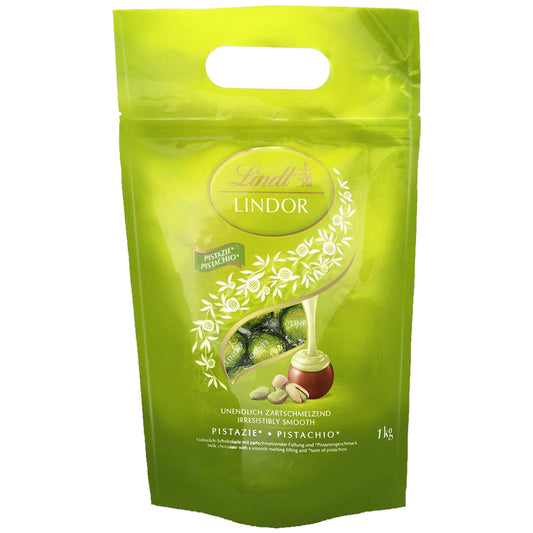 Lindt Lindor Kugeln Vollmilch Pistazie 1kg MHD:07.2025