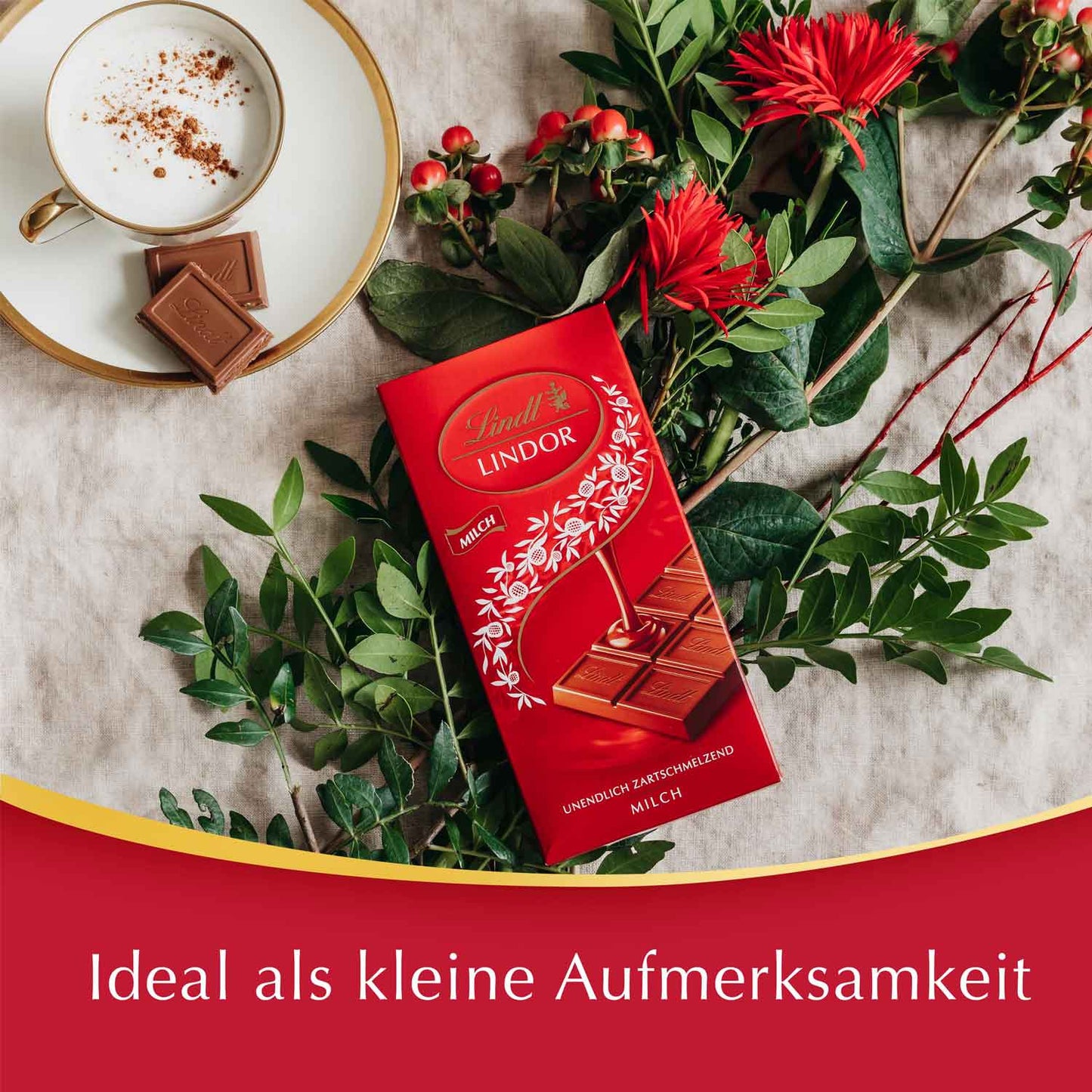 Lindt Lindor Vollmilch Tafel 100g MHD:31.03.2026