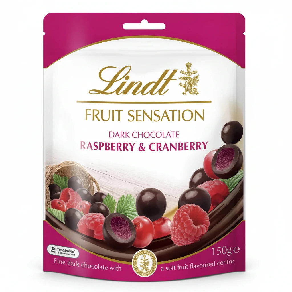 Lindt Sensation Fruit Himbeere & Cranberry 150g
