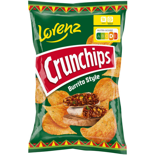 Lorenz Crunchips Burrito Style 130g MHD:29.08.2025