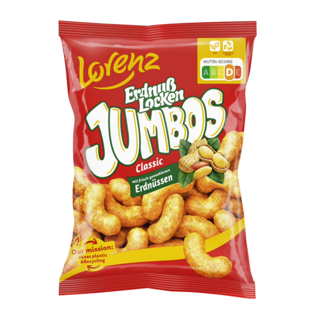 Lorenz Boucles Jumbos Cacahuètes 150g
