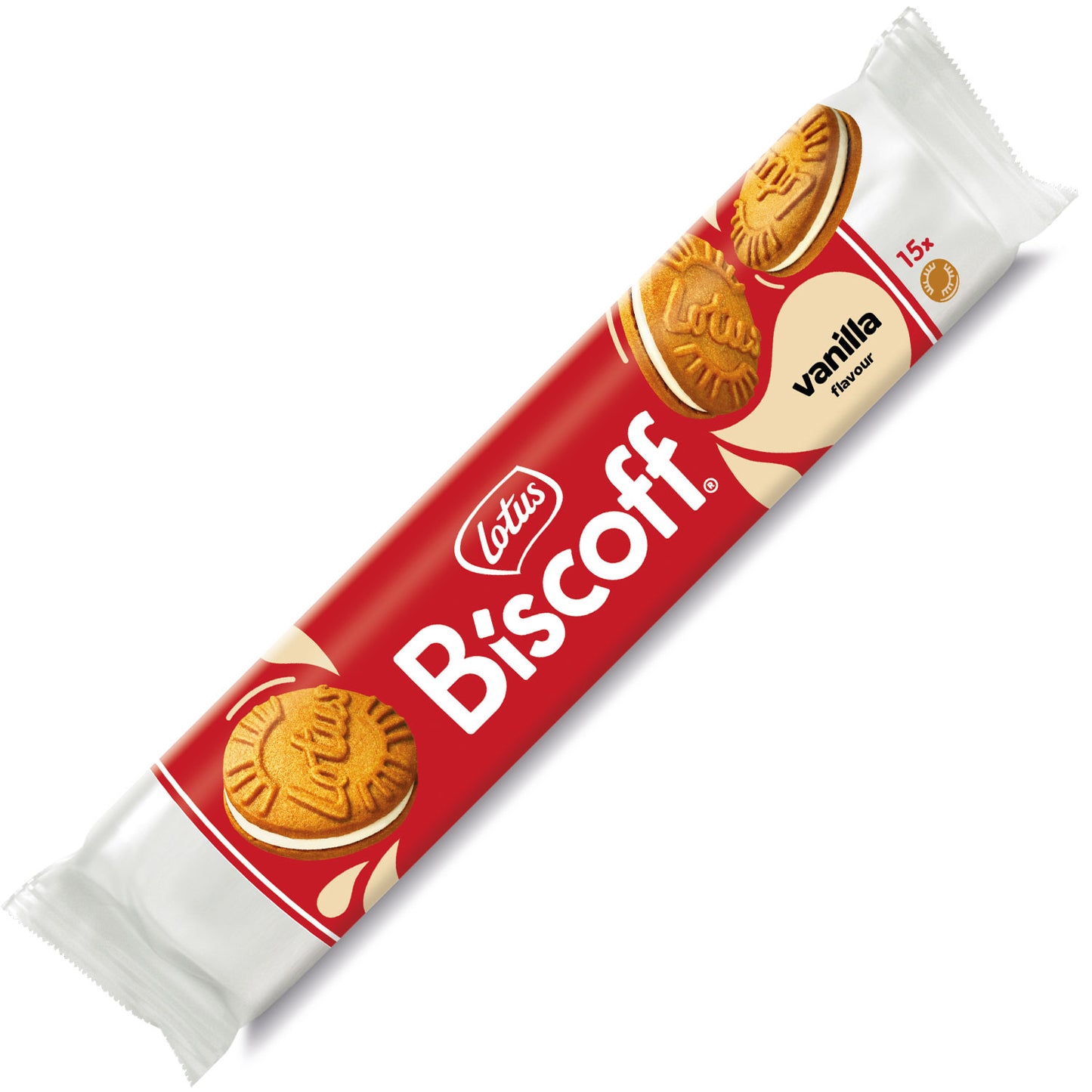 Lotus Biscoff Doppelkeks Vanilla 15er  150g MHD: 15.05.2025