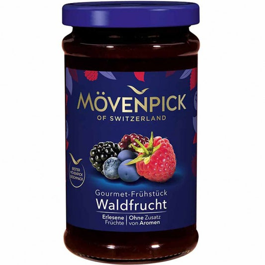 Mövenpick fruit spread gourmet petit déjeuner forêt fruit 250g DDM:30.11.2025