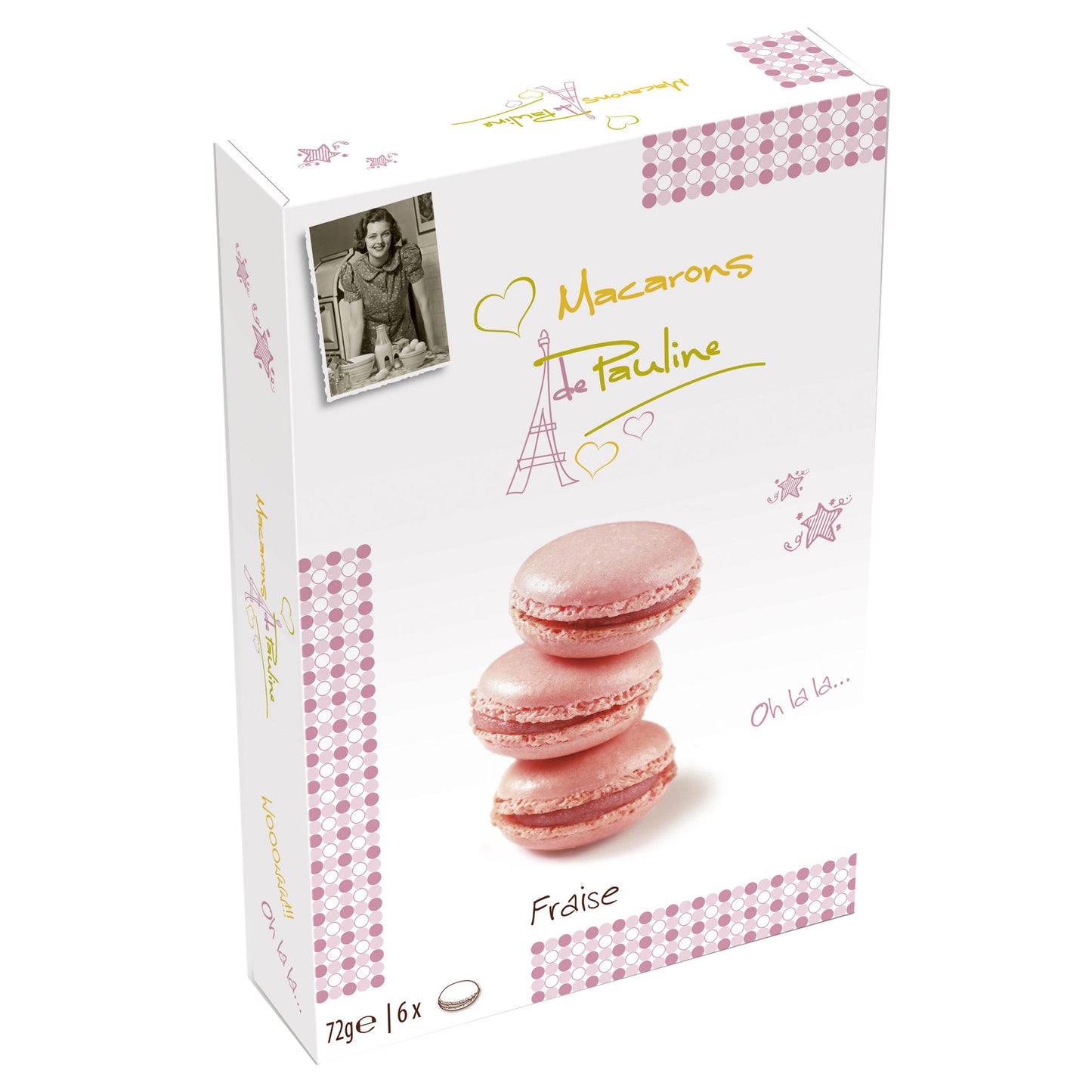 Macarons de Pauline Fraise 72g MHD: 18.02.2025