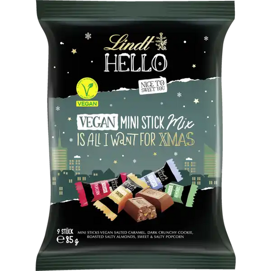 Lindt HELLO Mini Stick Mix Xmas 85g MHD: 30.03.2025