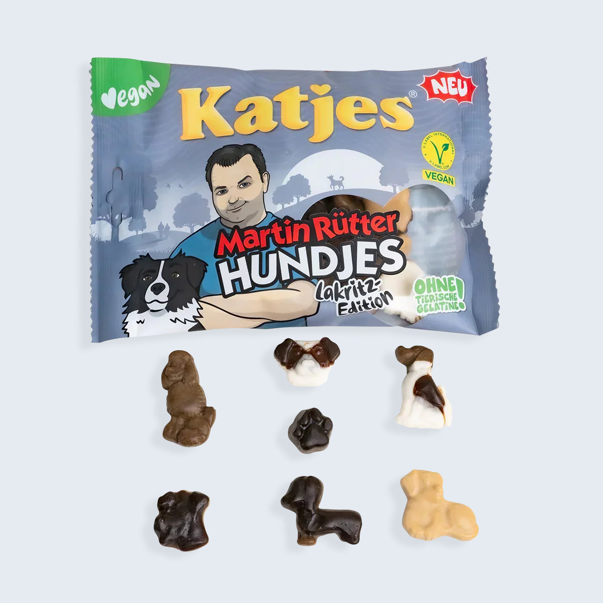 Katjes Martin Rütter Hundjes Drop Vegan 210g