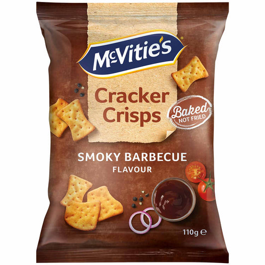 McVitie's Cracker Crisps Smoky Barbecue 110g MHD: 30.09.2024