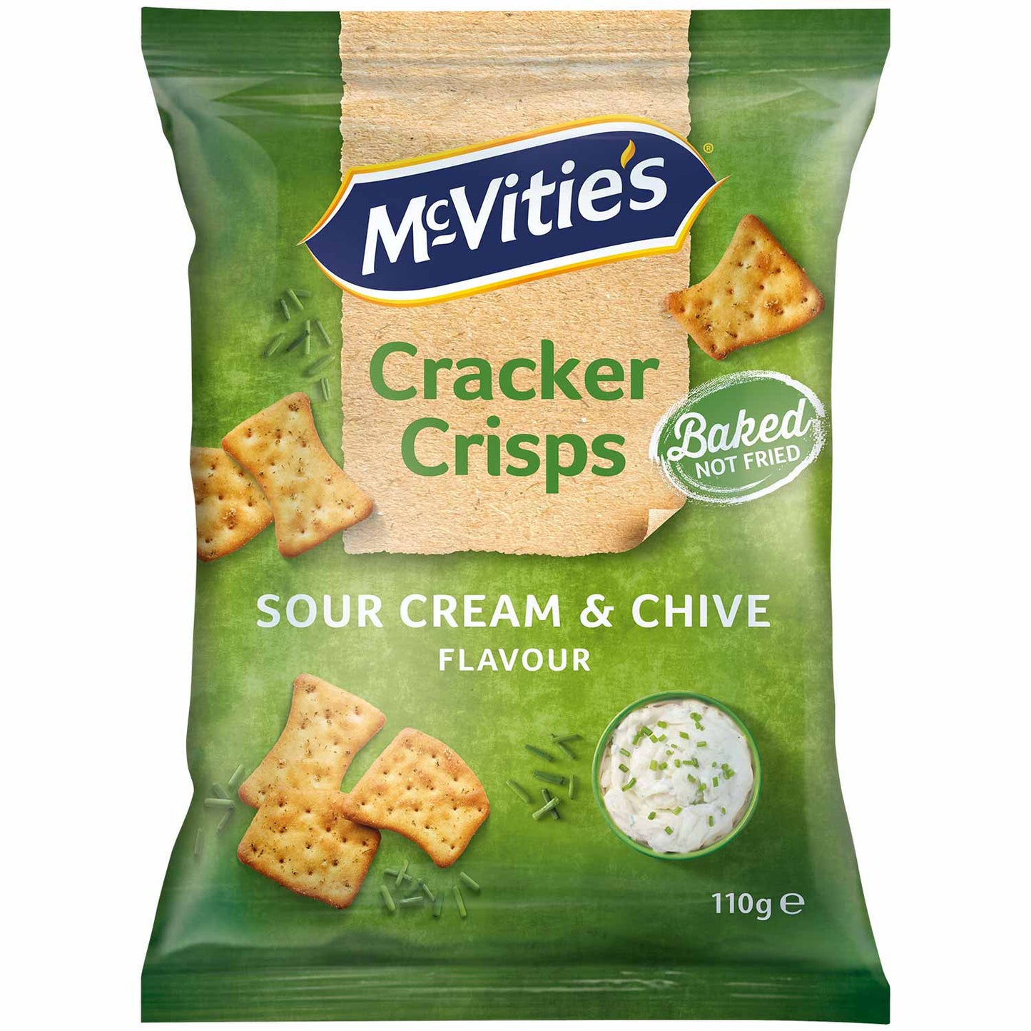 McVitie's Cracker Crisps Sour Cream & Chive 110g MHD: 28.09.2024