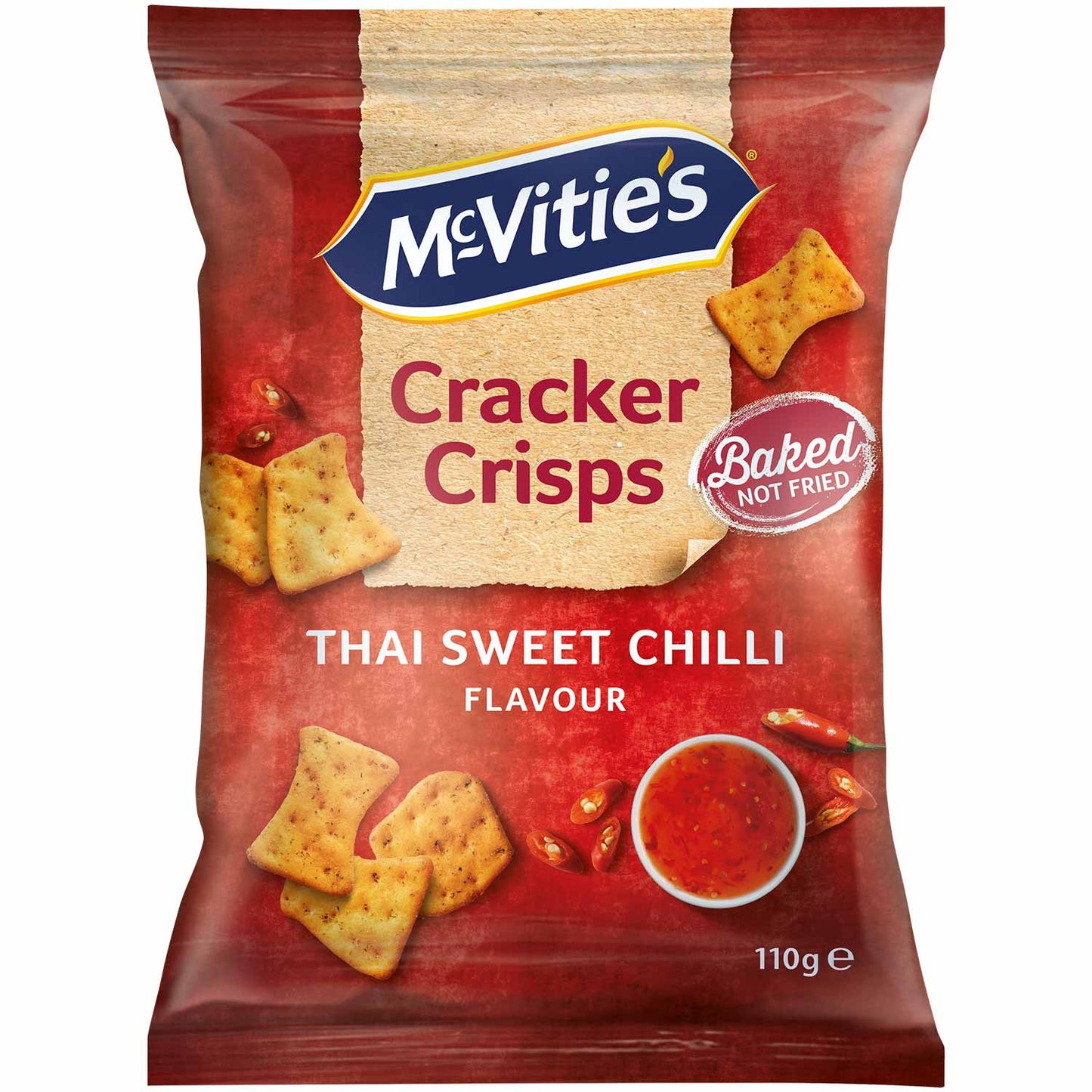 McVitie's Baked Cracker Crisps Thai Sweet Chilli 110g MHD: 28.09.2024