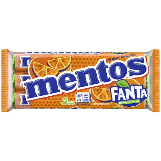 Mentos Fanta Orange 3x37,5g (MHD: 05.2026)