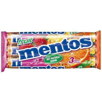 Mentos Fruit 3x38g