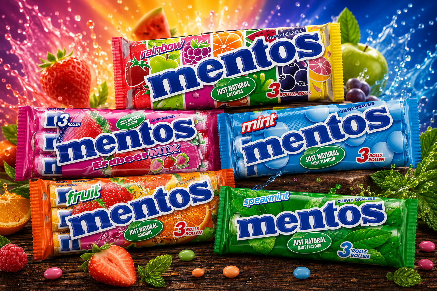 Mentos 3er Mega Mix (15 x 38g)