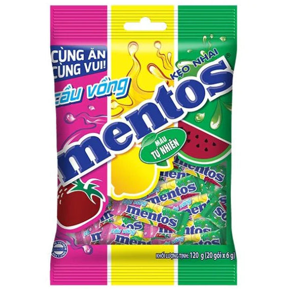 Mentos Mini Rainbow Rolls 108g