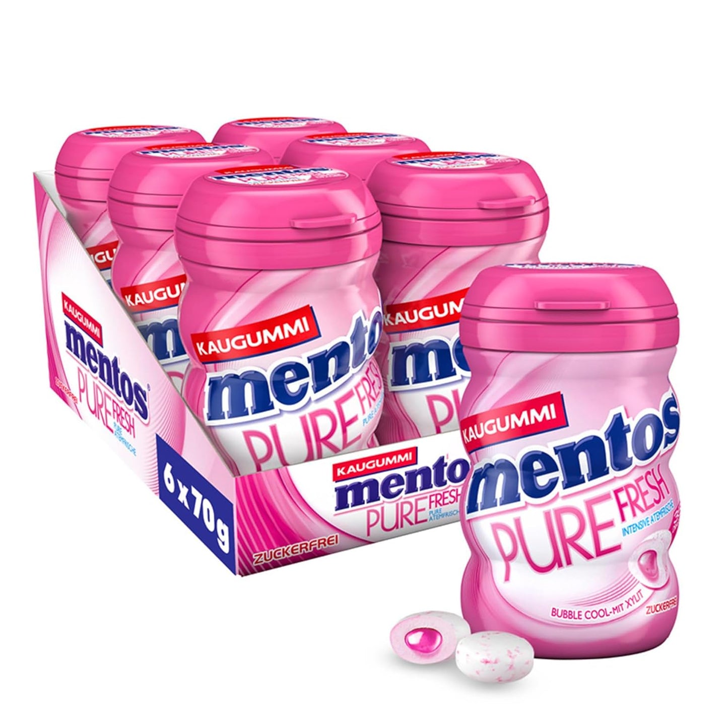 Mentos Kaugummi Pure Fresh Bubble Cool 6x70g