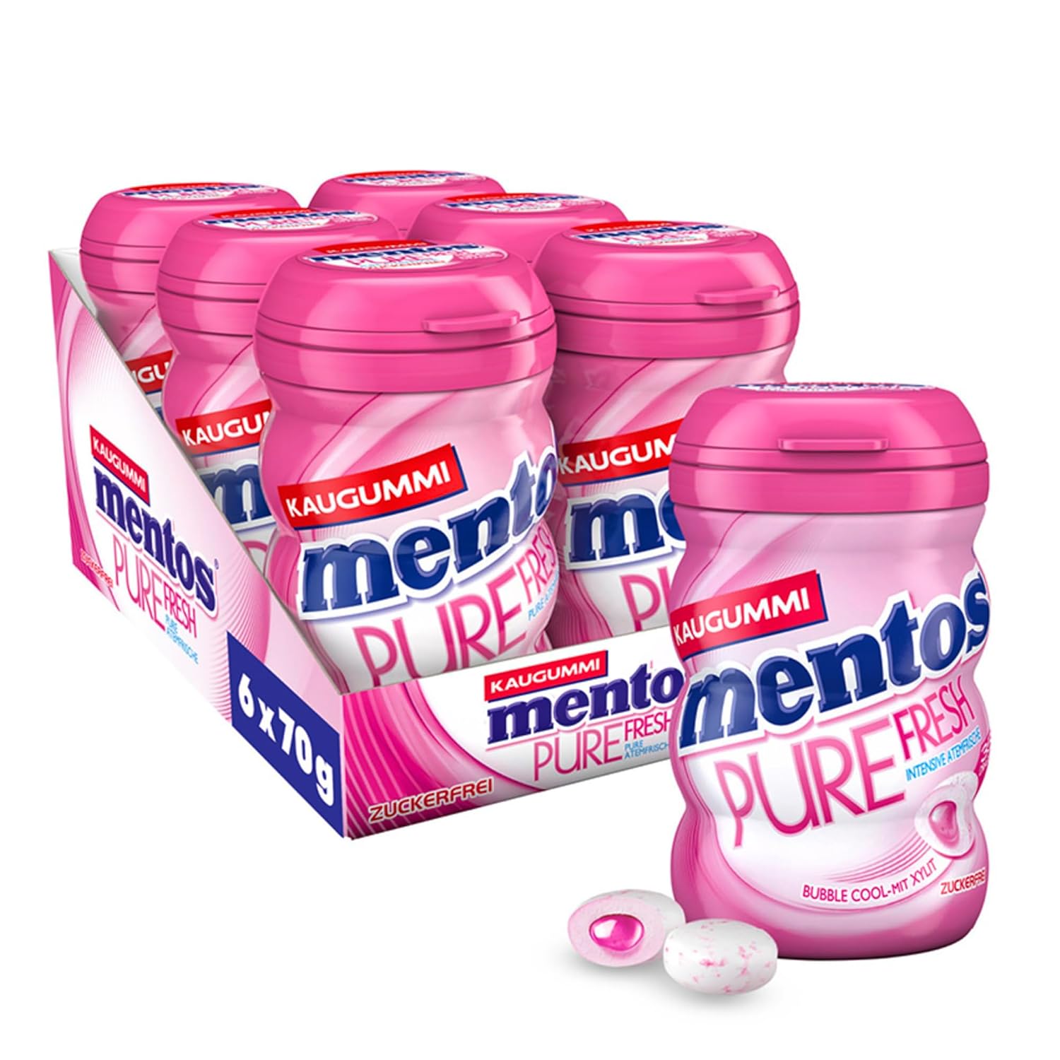 Mentos Kaugummi Pure Fresh Bubble Cool 6x70g