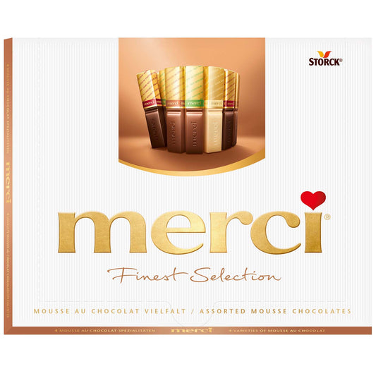 merci Finest Selection Mousse au Chocolat Vielfalt 210g MHD:01.10.2025