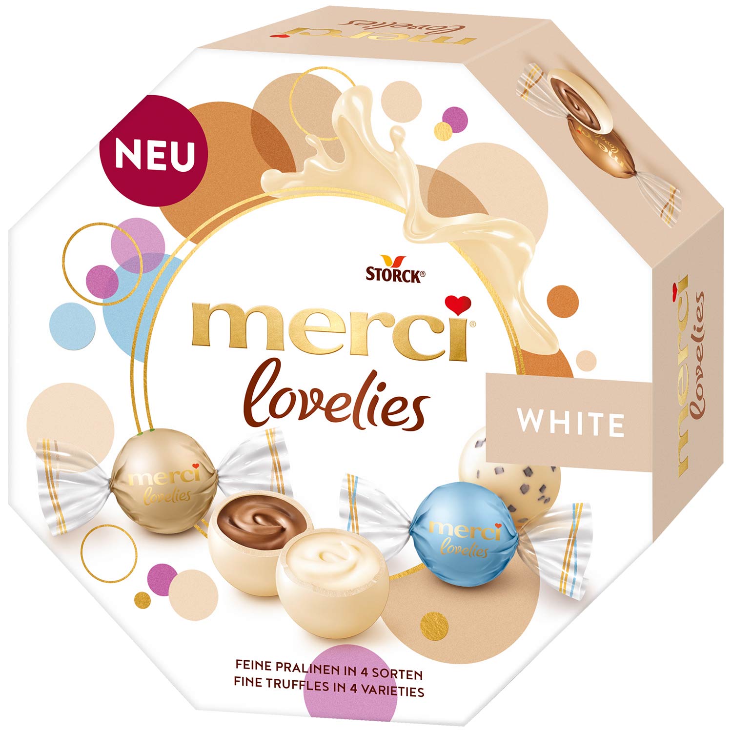 merci lovelies White 185g MHD: 01.07.2025 - Lecker24