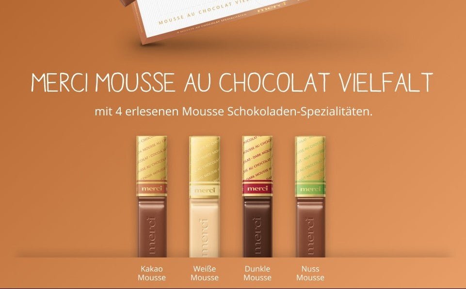 merci Finest Selection Mousse au Chocolat Vielfalt 210g MHD:01.10.2025