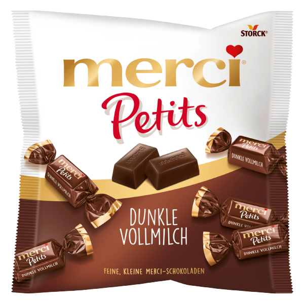 merci Petits Lait Entier Noir 125g