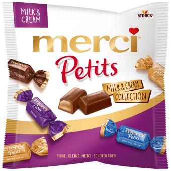 Merci Petits Milk & Cream Collection 125G DDM: 01.01.2026