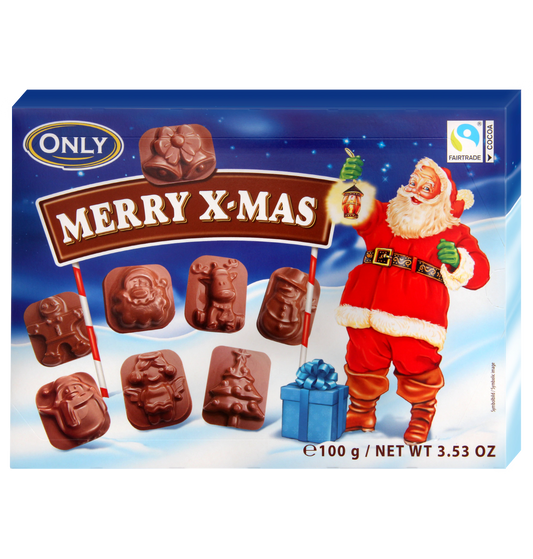 Chocolat au lait Chiffres Joyeux Noël 100g