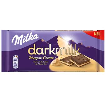 Milka darkmilk Nougat-Crème 85g MHD:28.02.2025