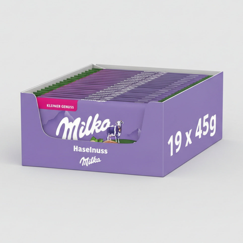 Milka Haselnuss - Kleiner Genuss - 19 x 45g