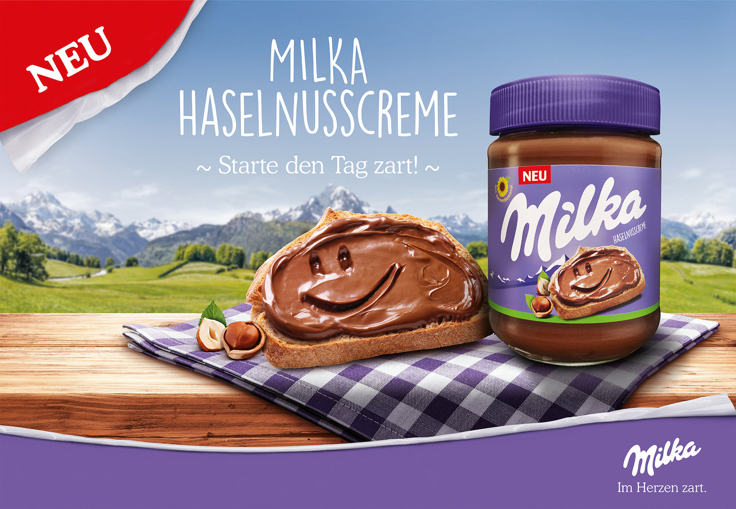 Milka Haselnusscreme 