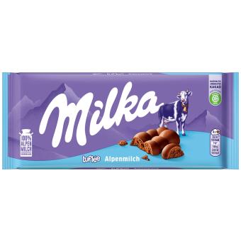 Milka Luflée Alpenmilch 100g MHD: 26.06.25