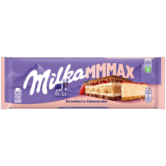 Milka Mmmax Strawberry Cheesecake 300G THT:07.08.2025