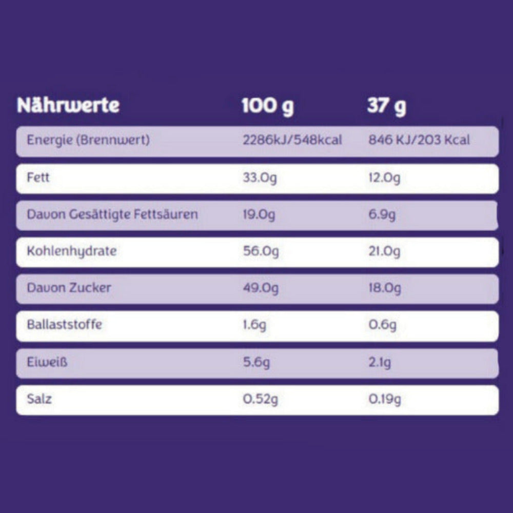 Nährwerte Milka OREO
