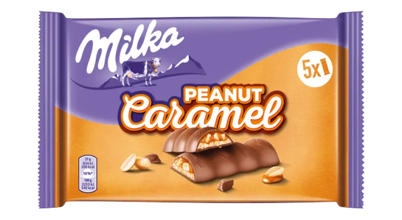 Milka & Peanut Caramel 185g