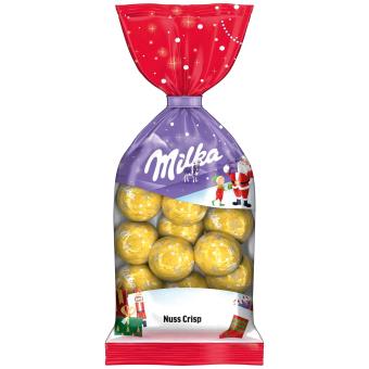 Milka Weihnachts-Kugeln Nuss-Crisp 100g MHD: 31.03.2025