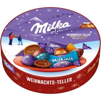 Milka Weihnachts-Teller 195g MHD: 31.03.2025