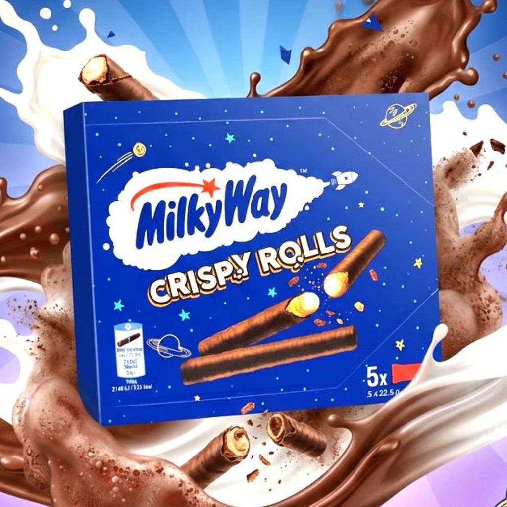 Milky Way Waffelröllchen Crispy Rolls 
