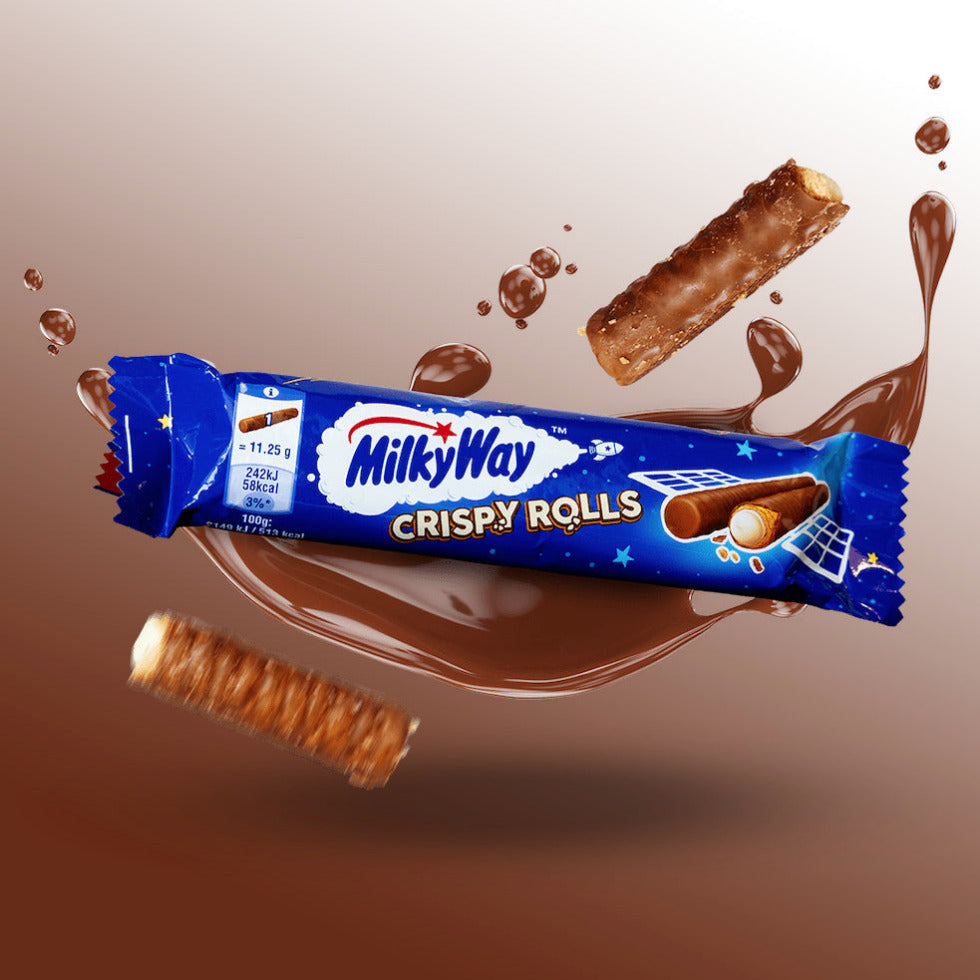Milky Way Crispy Rolls Waffelröllchen 5 x 22,5g