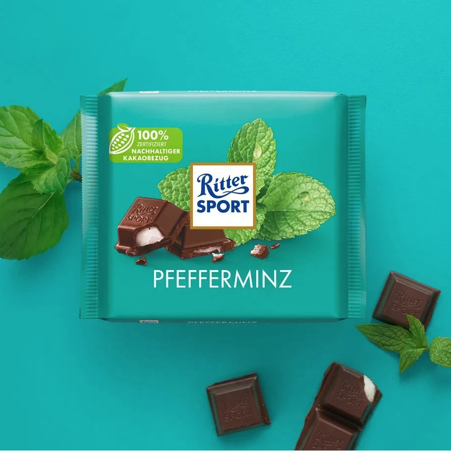 Ritter Sport Pfefferminz Schokotafel
