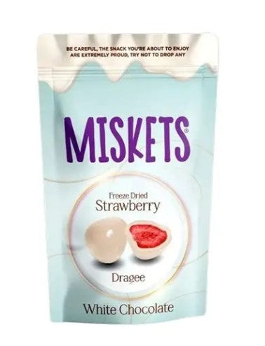 Miskets freeze dried strawberry white chocolate 80g MHD: 18.03.2027