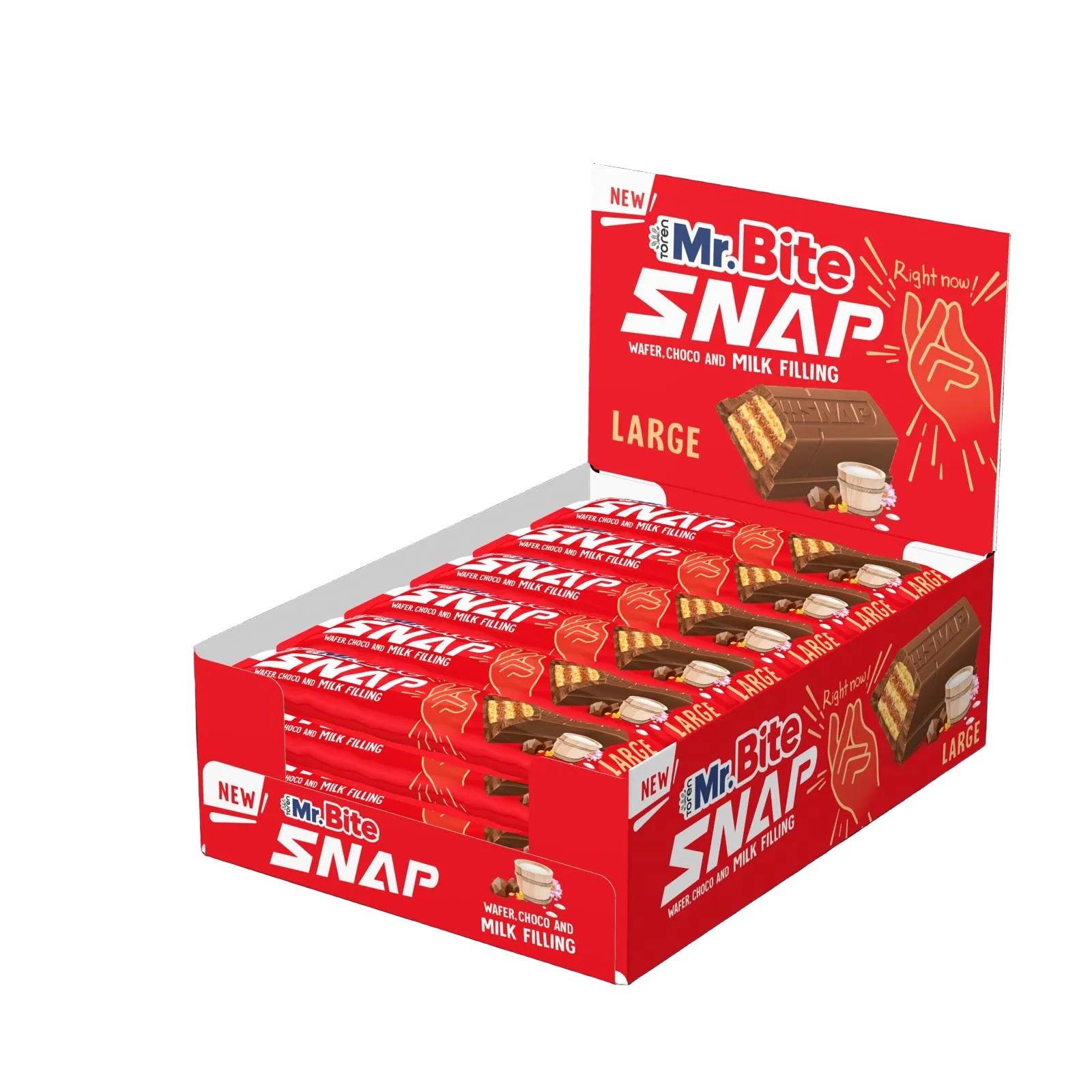 Toren Mr. Bite Snap Milk 24 x 35g