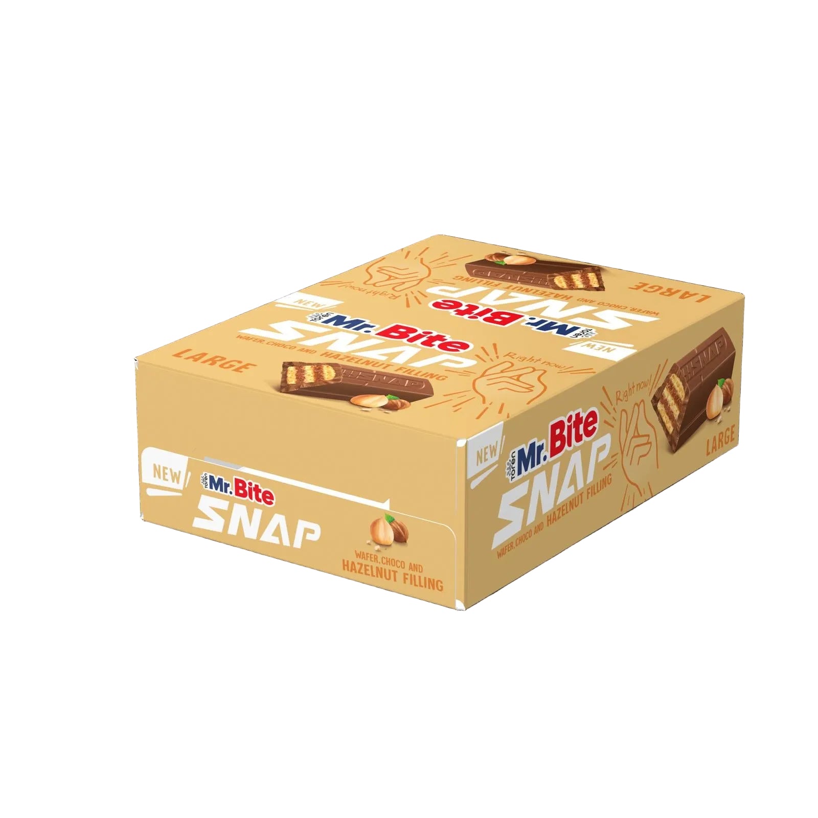 Toren Mr.Bite Snap Schoko Haselnuss 24x35g